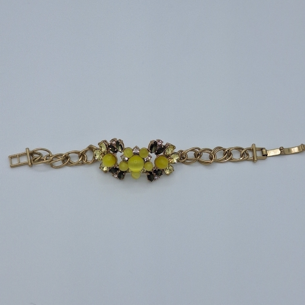 Banana Republic Gold Tone Jeweled Link Bracelet - Picture 9 of 15